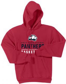 Youth/Adult Fleece Pullover Hooded Sweatshirt, Red